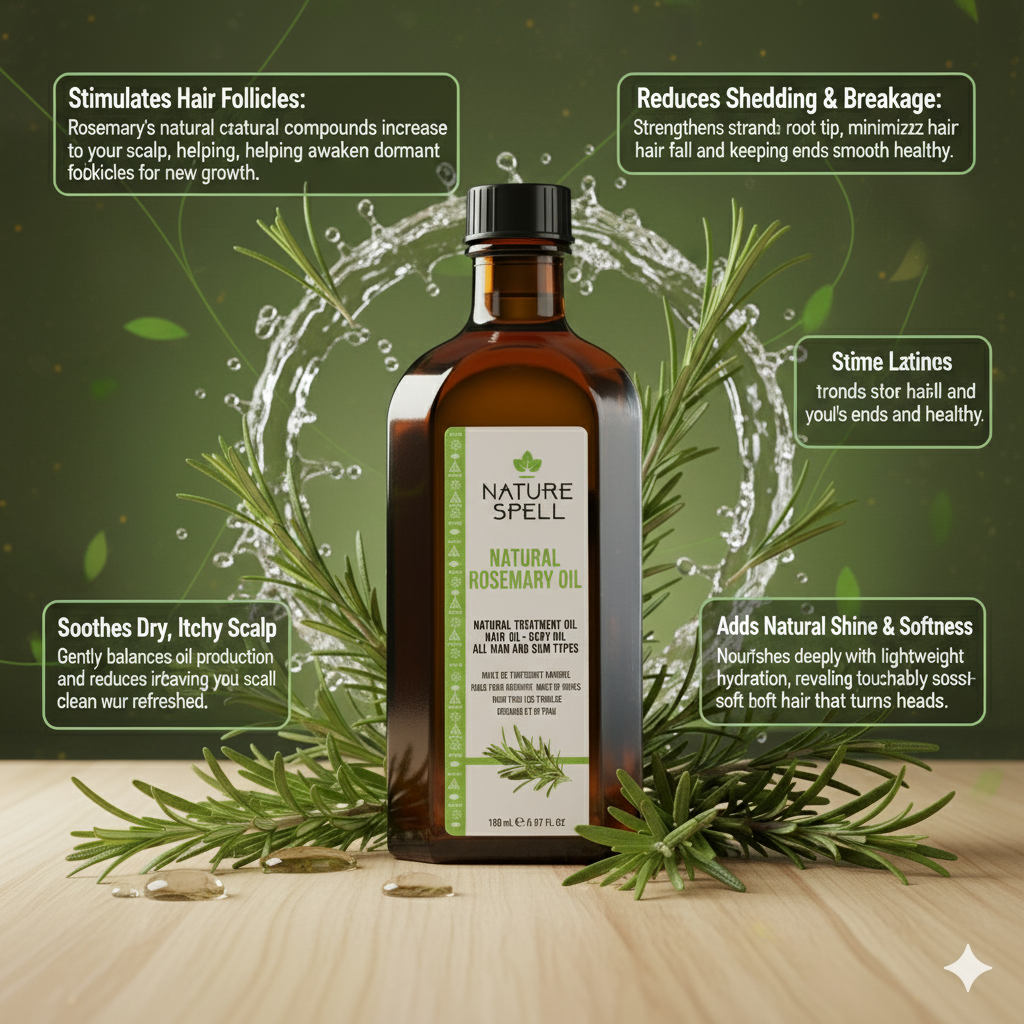 Rosemary Oil for Hair Growth - Pre Diluted Hair Oil